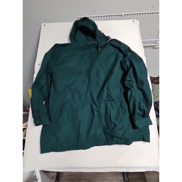 Eddie Bauer Mountain Parka Sz XL Wool Lined Hooded Coat Jacket Hunter Green Vtg - Picture 11 of 11